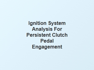 Diagnosing Clutch Engagement Through Ignition System Analysis